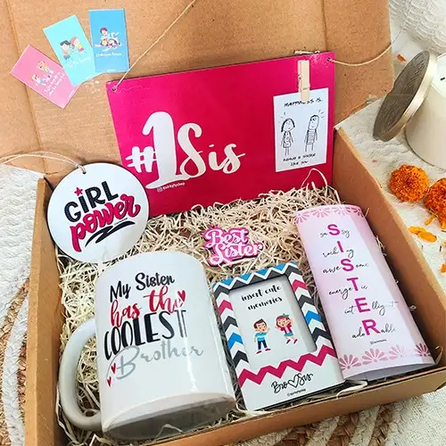 Lovely Pink Rakhi Gift Box for Sister - Gifts By Rashi