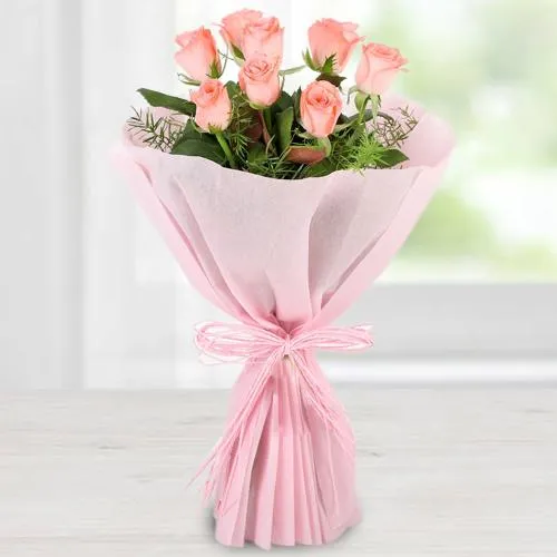 Pink Roses Bouquet With Elegent Chocolate Box, Mother's Day Delivery in  Ahmedabad – SendGifts Ahmedabad