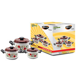 Nirlep 3 Pc Enamelware Gift Set To India Free Shipping