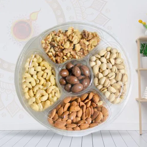 Exotic Gifting Tray with Cashews, Almonds, Pistachios, and Dates